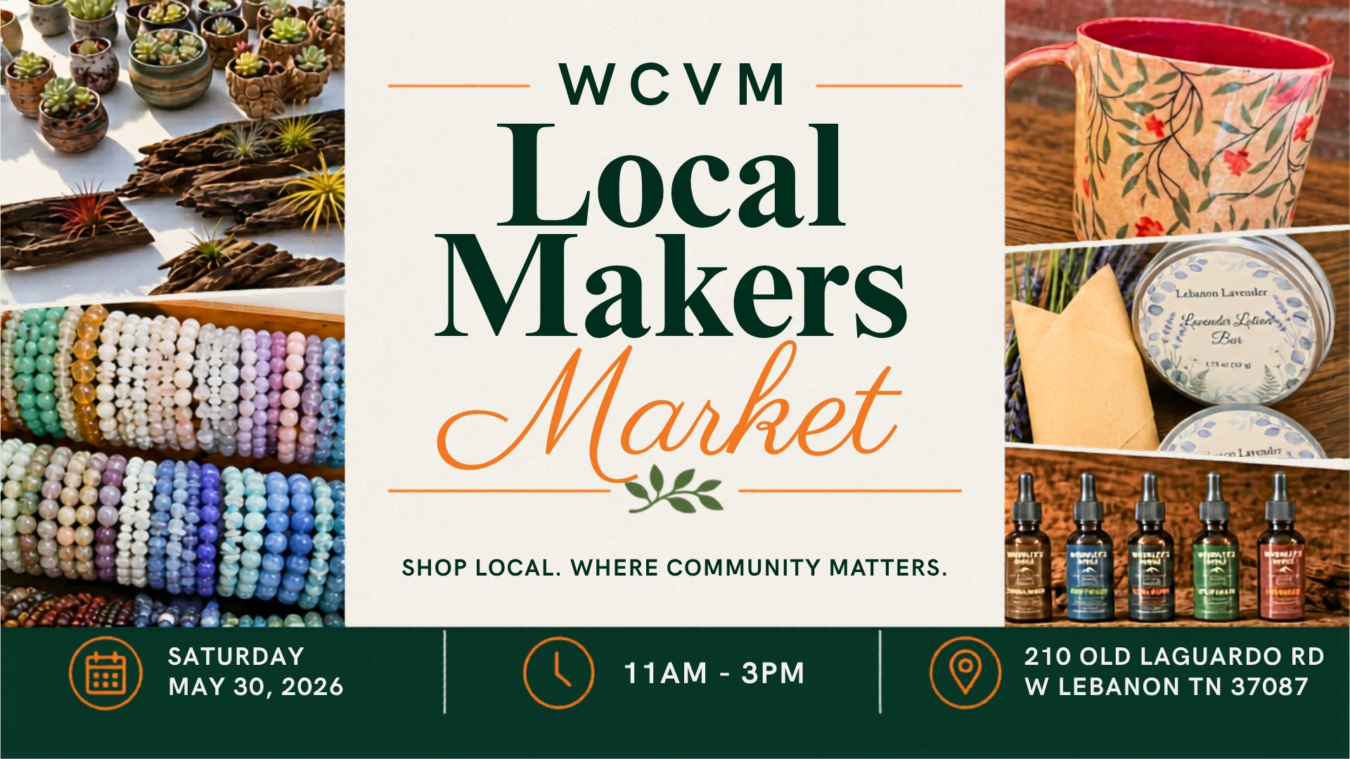 WCVM Community Market 7/11
