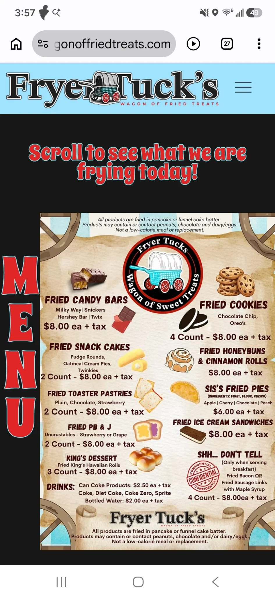 Fryer Tuck's Wagon of Fried Treats - Image 1
