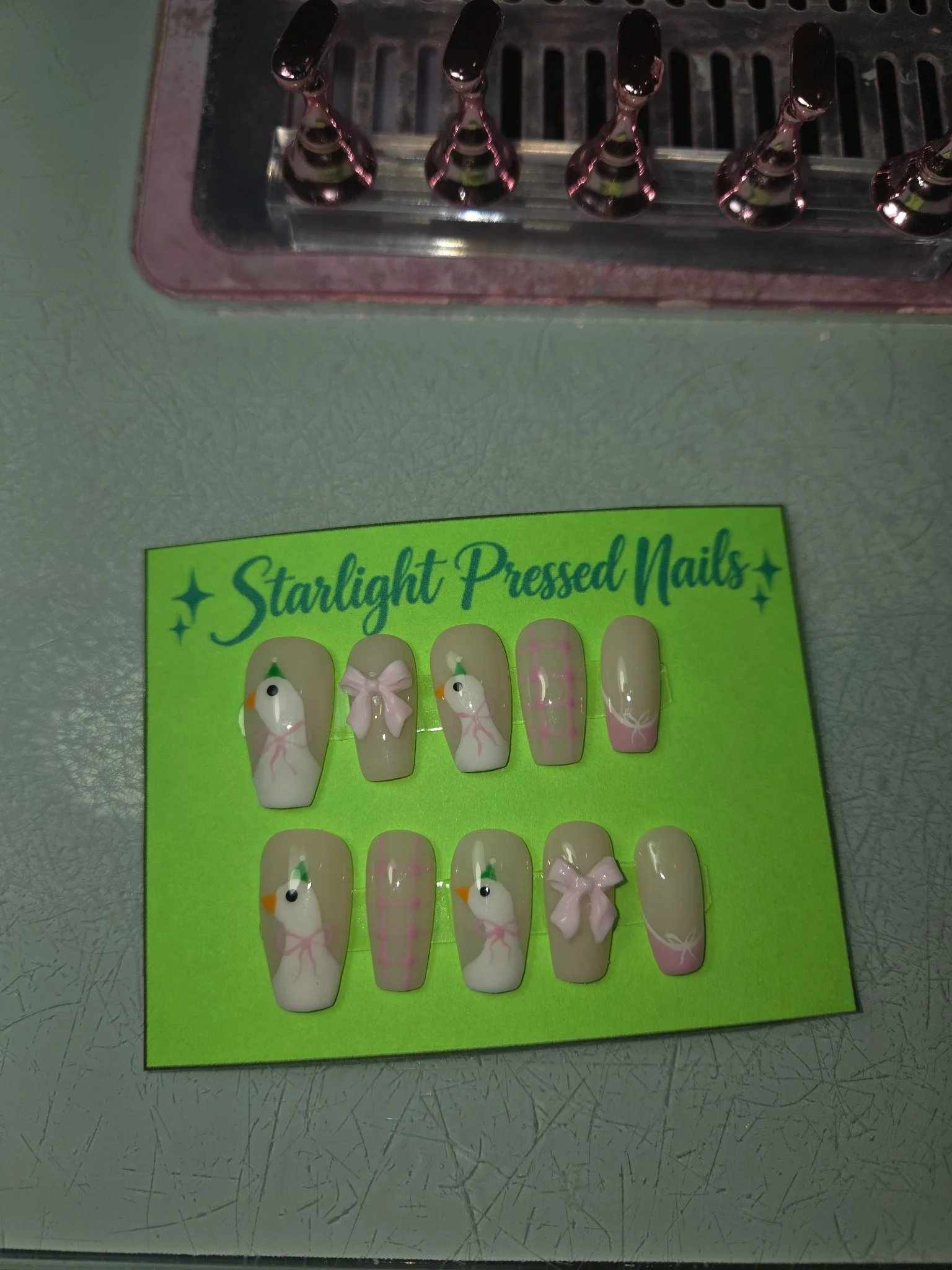Starlight pressed nails - Image 7