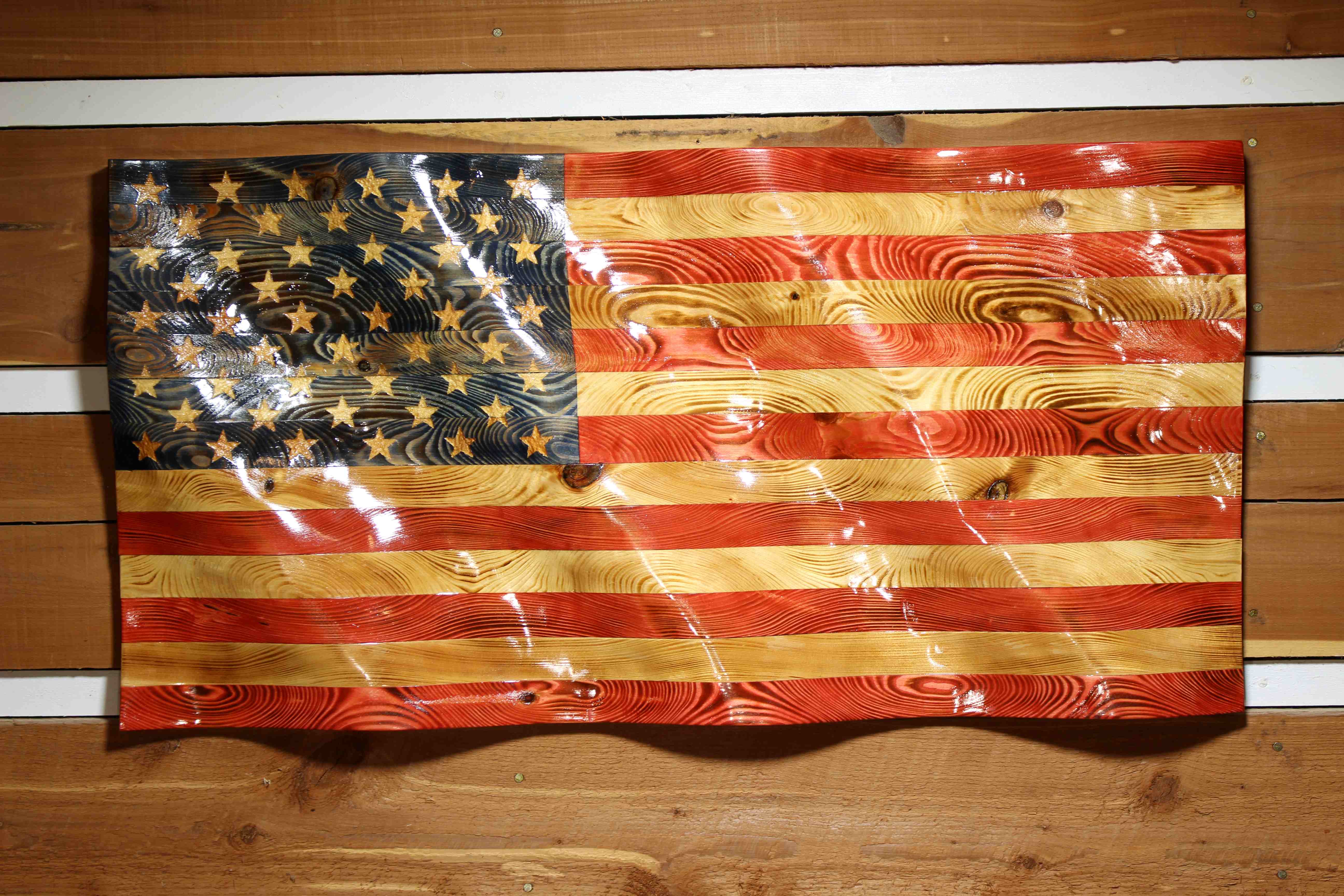 American waving flag