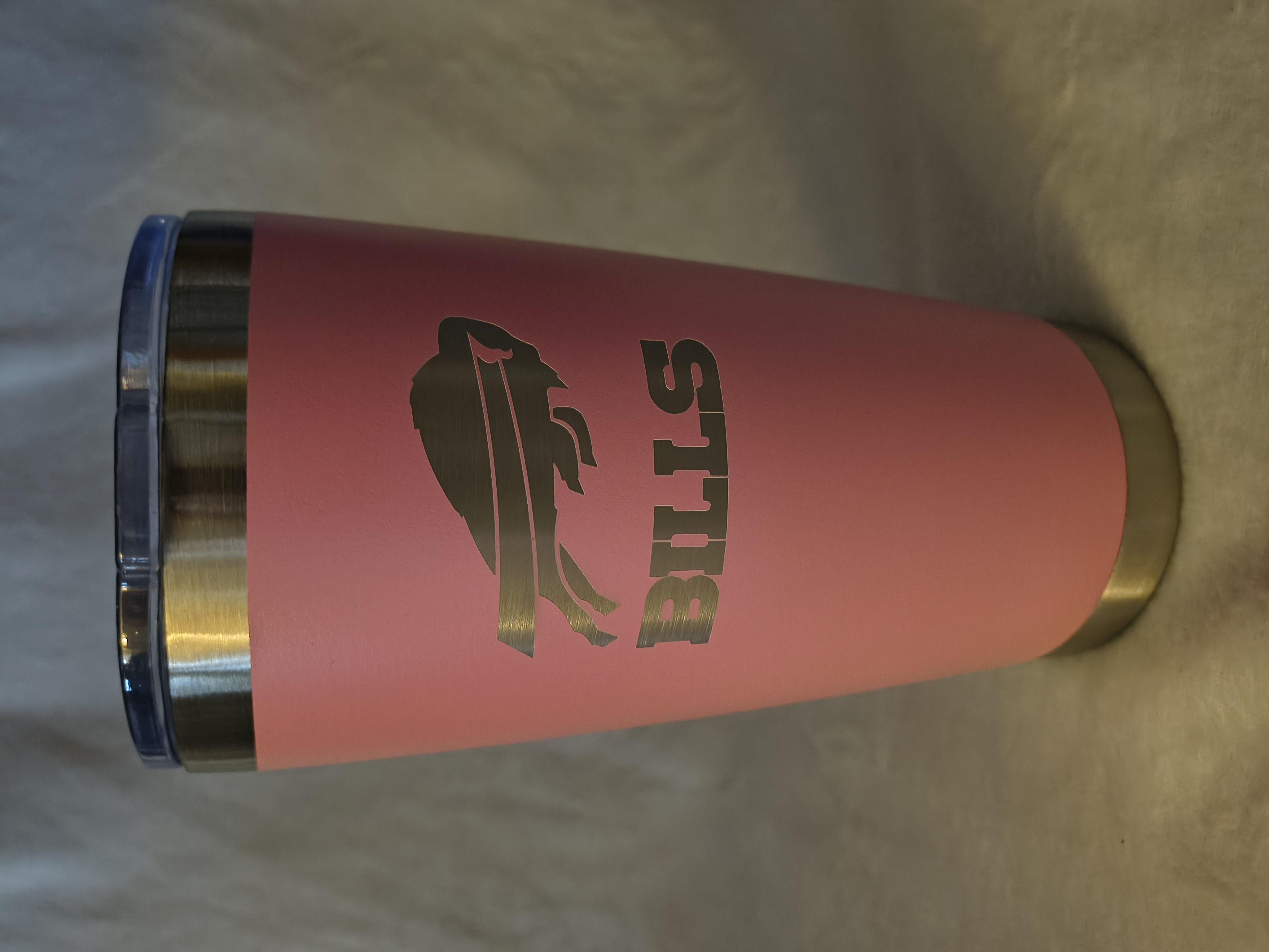 Buffalo Bills Pink and Silver Tumbler