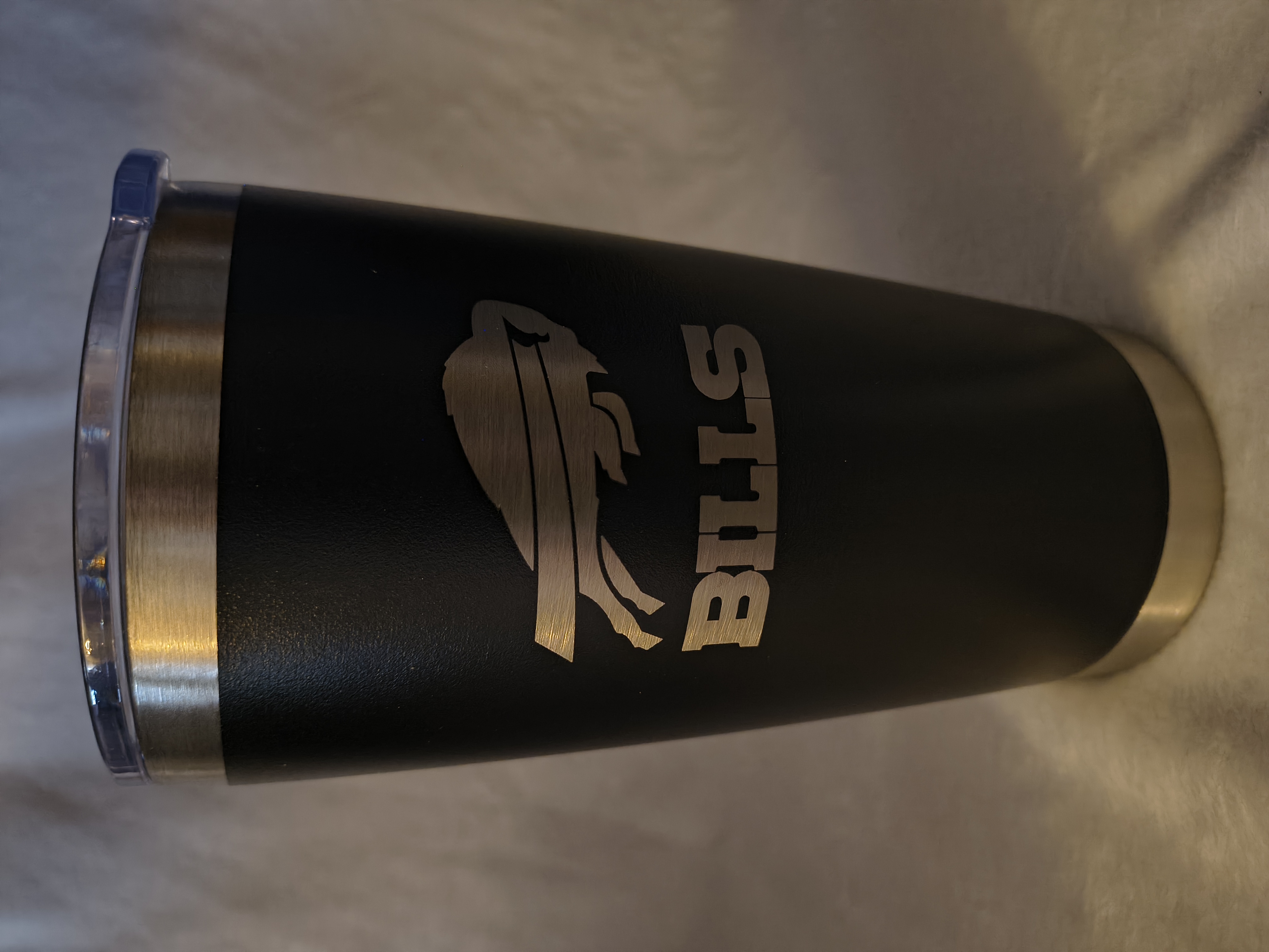 Buffalo Bills Black and Silver 20oz Tumbler
