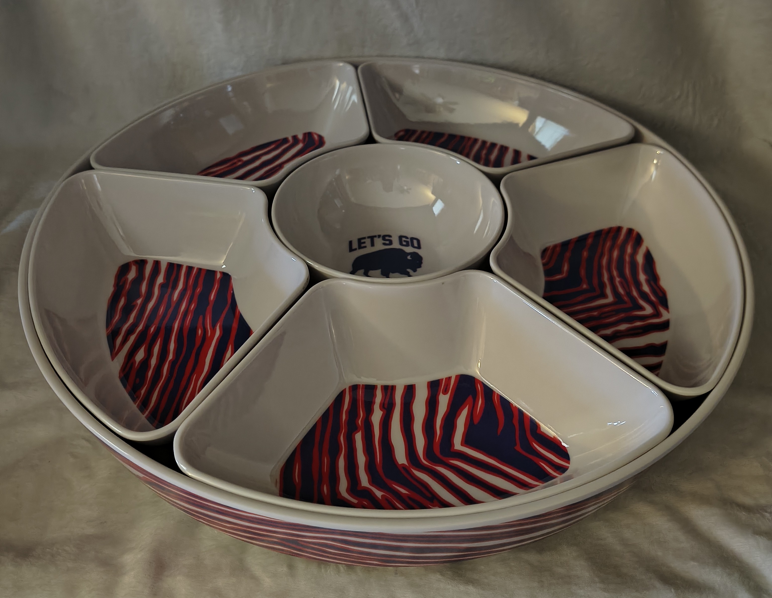 Mafia Stripes Rotating Serving Tray