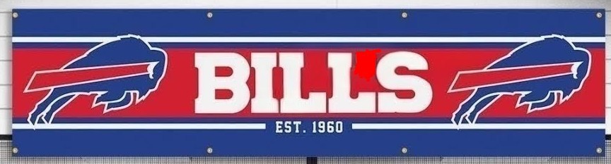Buffalo Bills Banner Flag - 2ft x 8ft