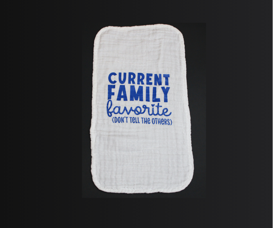 current family favorite burp cloth