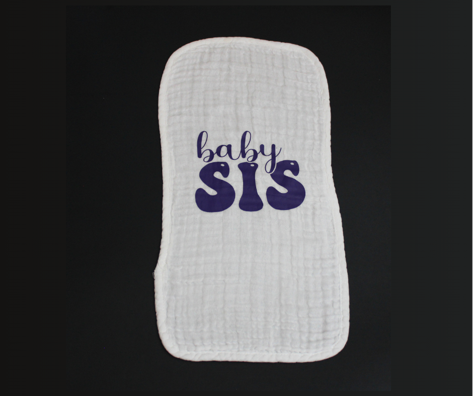 baby sis burp cloth