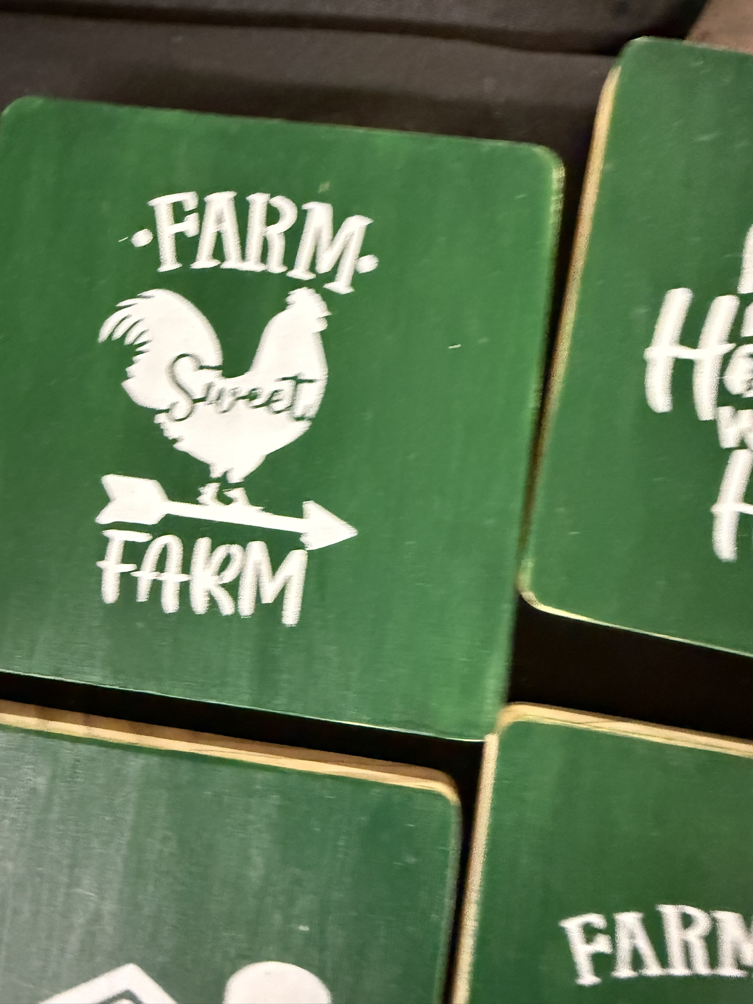 farm sweet farm coaster