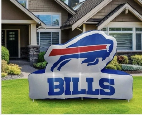Buffalo Bills Logo Light Up Inflatable Approx 7ft x 10ft (WE DO NOT SHIP)