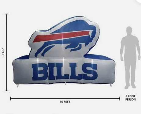 Buffalo Bills Logo Light Up Inflatable Approx 7ft x 10ft (WE DO NOT SHIP) image 2