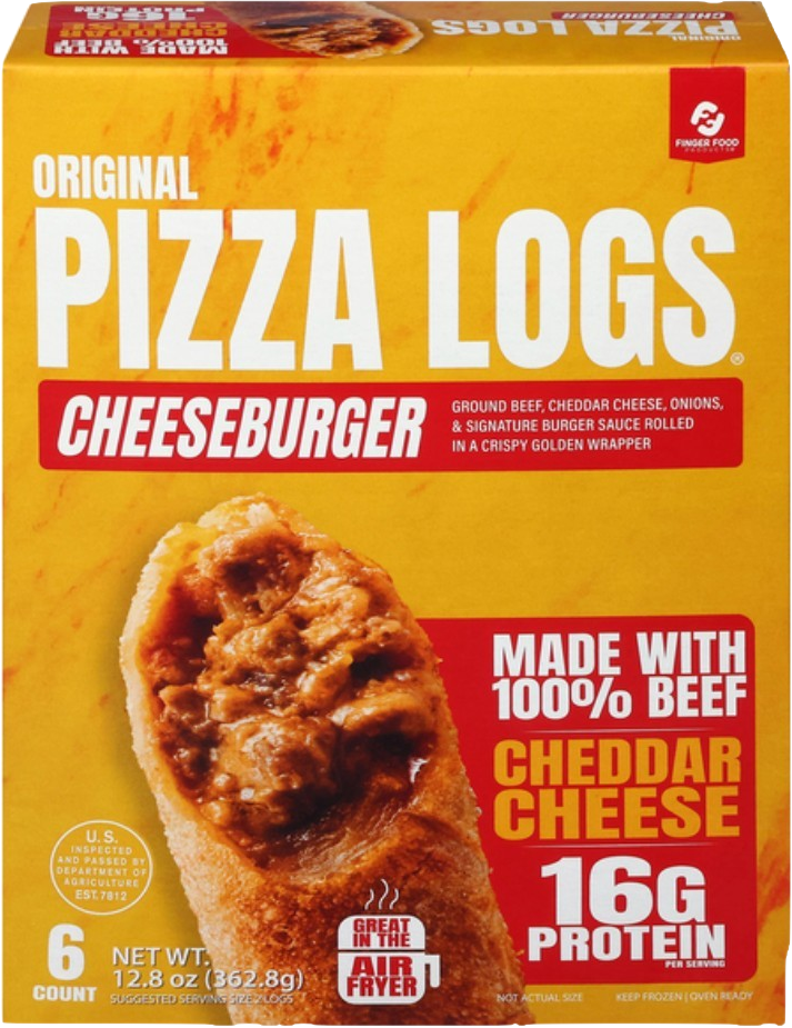 Pizza Logs 6pk Cheeseburger *PRE PAY ONLY* ( WE DO NOT SHIP)