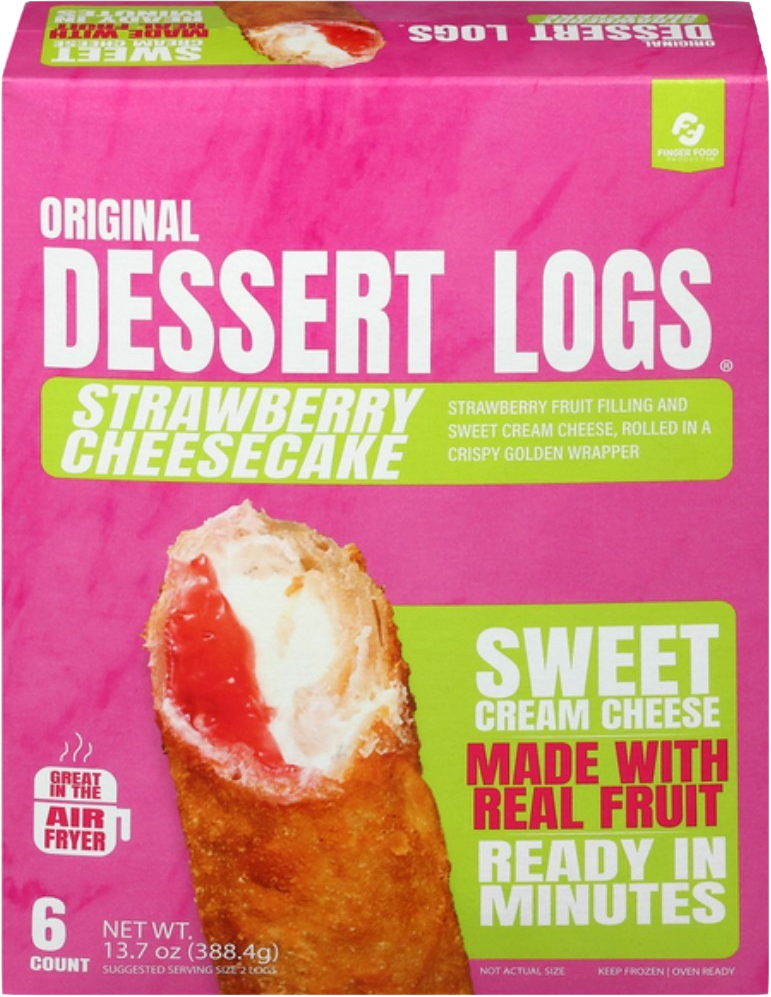 Pizza Logs Strawberry Cheesecake Dessert 6pk *PRE PAY ONLY* (WE DO NOT SHIP)