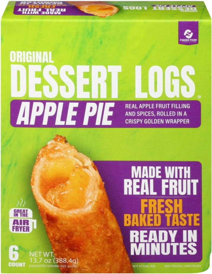 Pizza Logs Apple Pie Dessert Logs 6pk *PRE PAY ONLY* (WE DO NOT SHIP)