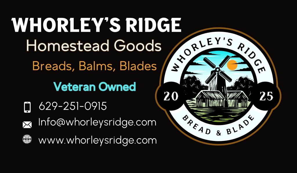 Whorley's Ridge Homestead Goods Banner